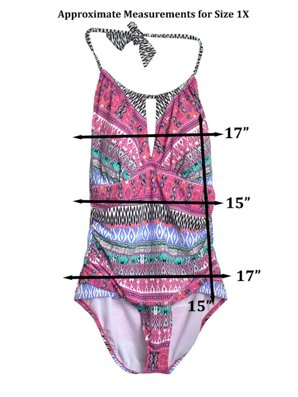Kenneth Cole Women's Swimsuit Riviera High Neck One Piece Tummy Control Size 1X - Picture 7 of 7